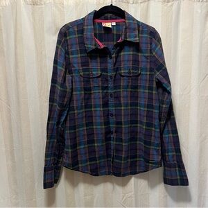 Plaid Button-Up Shirt